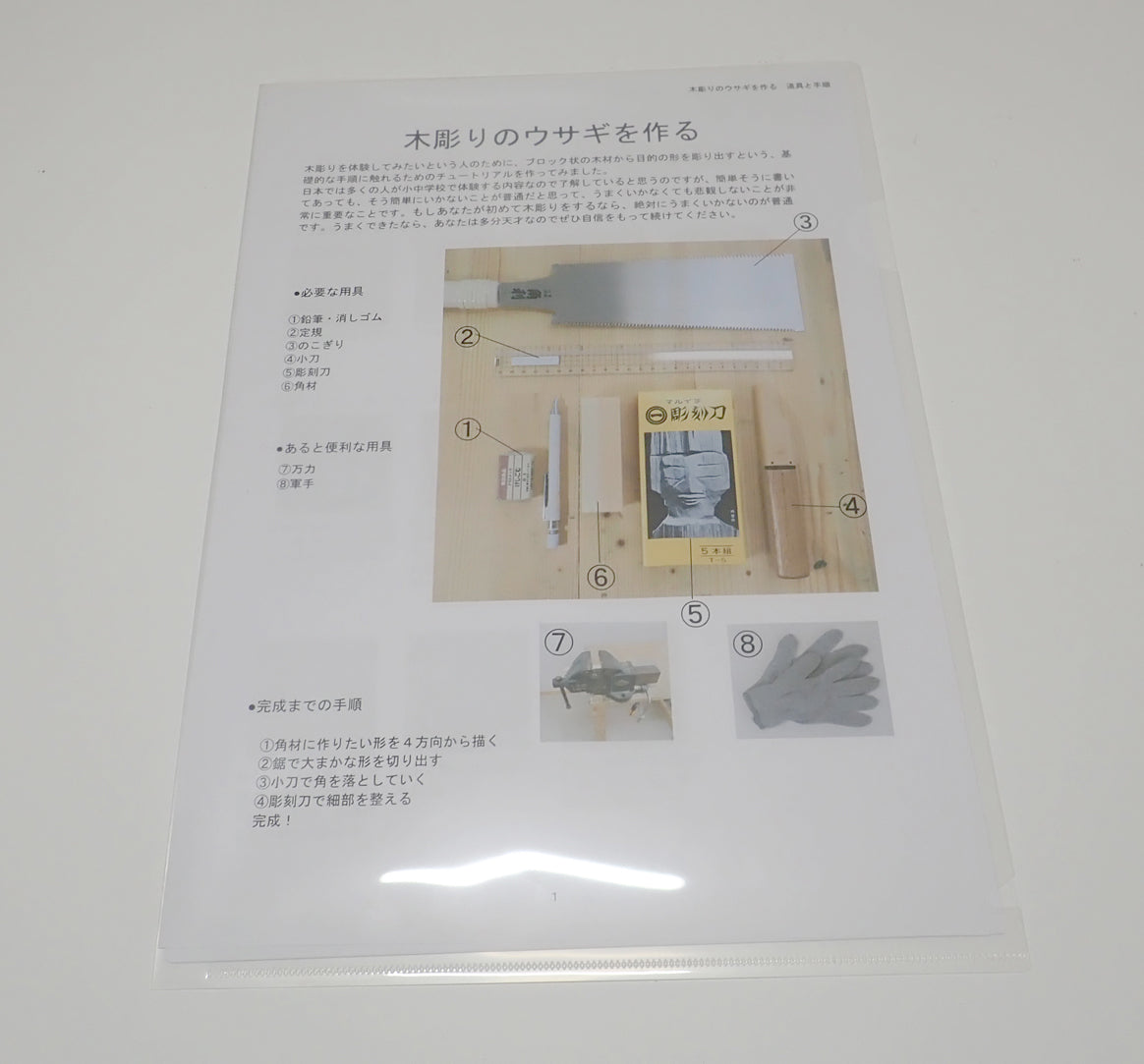 PDFデータ版『木彫りのチュートリアル テキストのみ』